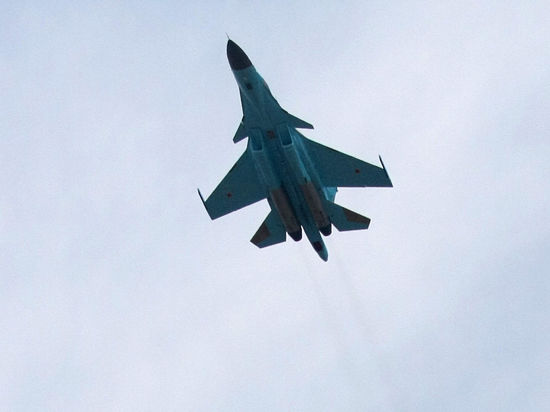 Ополченцы сбили украинский истребитель Су-27 Ополченцы сбили украинский истребитель Су-27