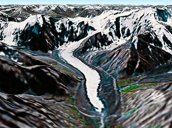 Размеры одного из крупнейших алтайских ледников еще в прошлом году вдруг стали расти