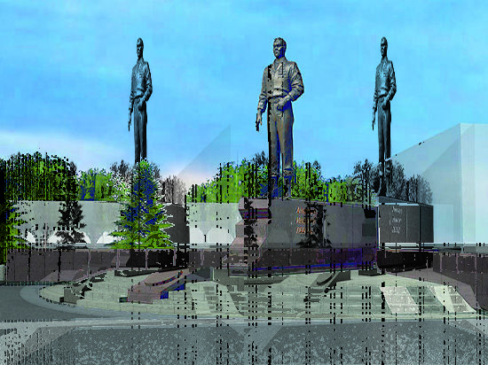 В Красноярске 28 апреля откроется мемориал, центральной фигурой которого будет памятник экс-губернатору края Александру Лебедю