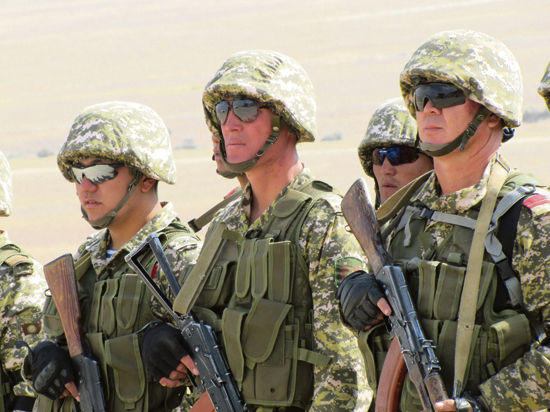 В Ала-Букинском районе прошли военные учения