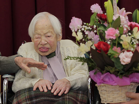 Исполнилось 117 лет старейшей женщине на земле — японке Мисао Окава