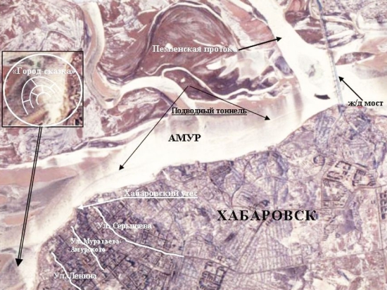Что увидел на спутниковом снимке Амура у Хабаровска местный архитектор?