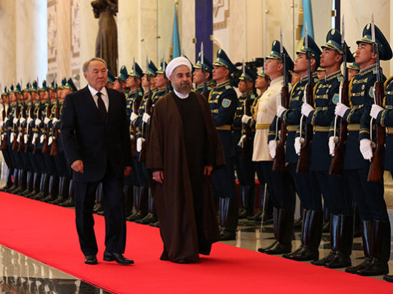 Впервые в Астану с государственным визитом прибыл Президент Ирана Хасан Рухани. 