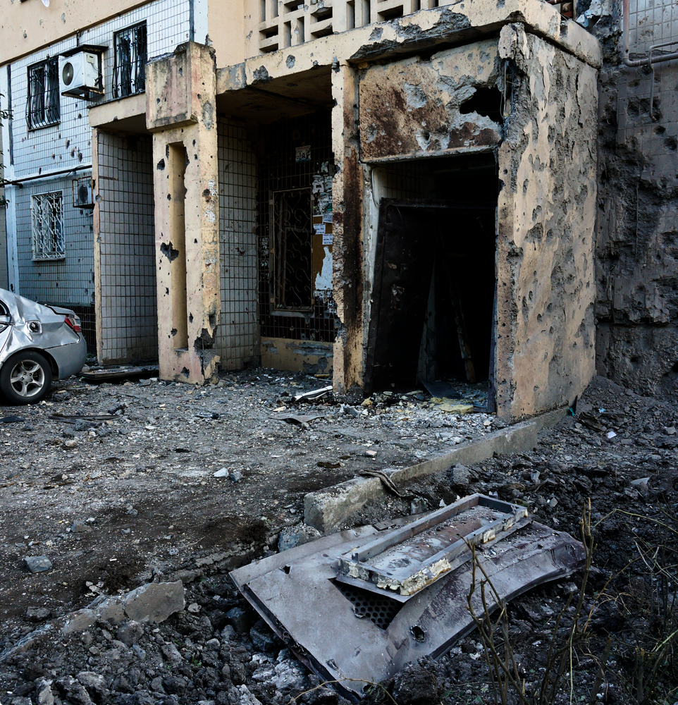 Разрушенный Донецк