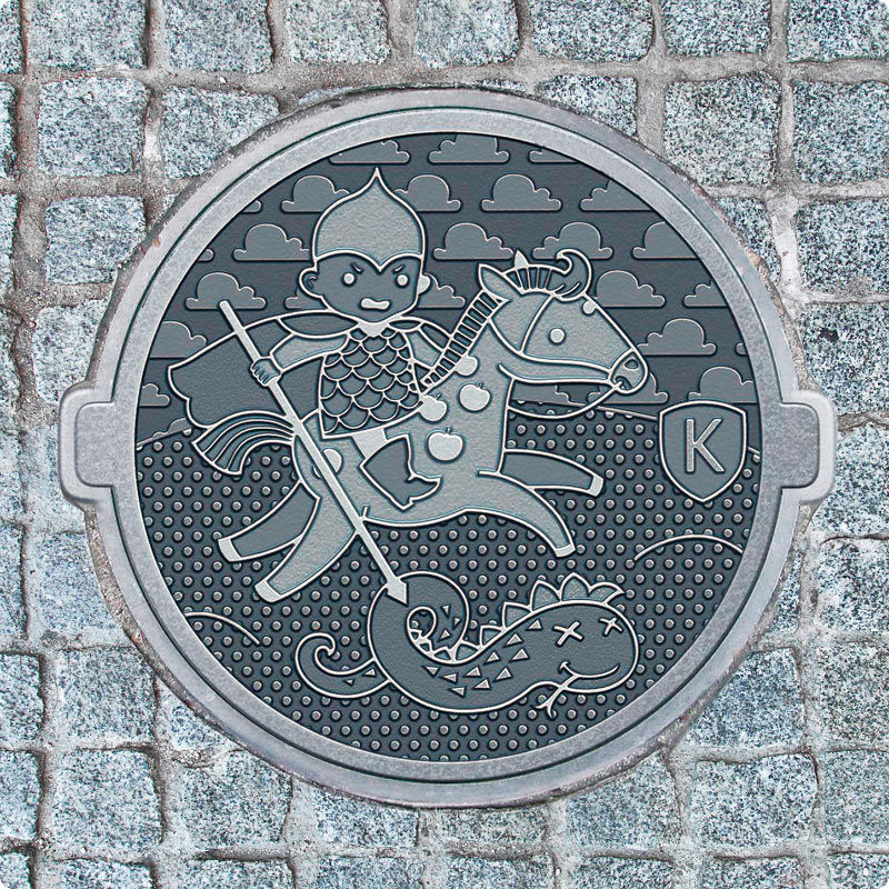 Первые впечатления от новых канализационных люков: стёб, подражание Пикассо, глумление над столичным гербом