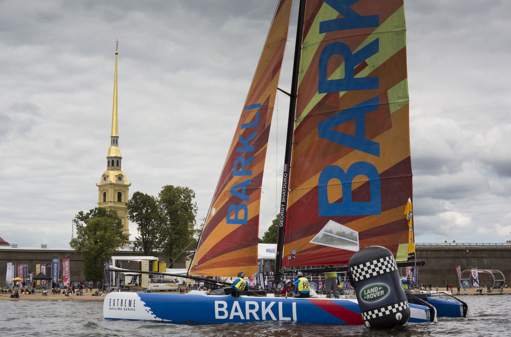 В Санкт-Петербурге прошли престижные гонки на катамаранах: Extreme Sailing Series