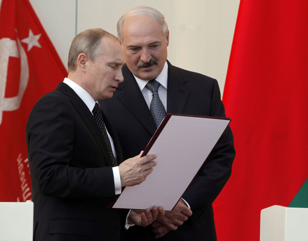 Переговоры Путина и Лукашенко в Минске