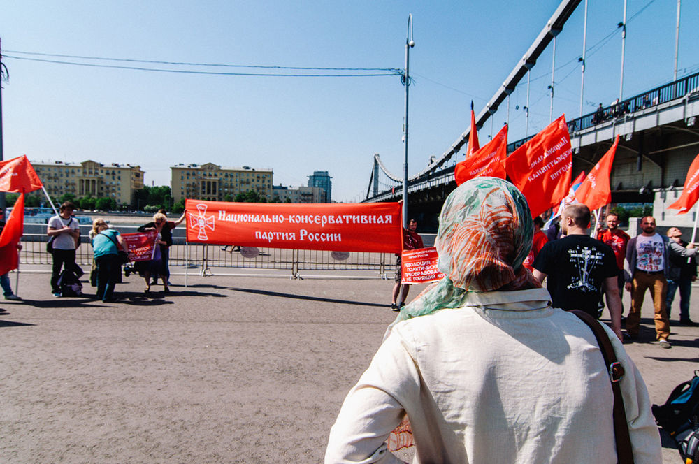 Митинг «Национально-консервативной партии России» в парке Горького 