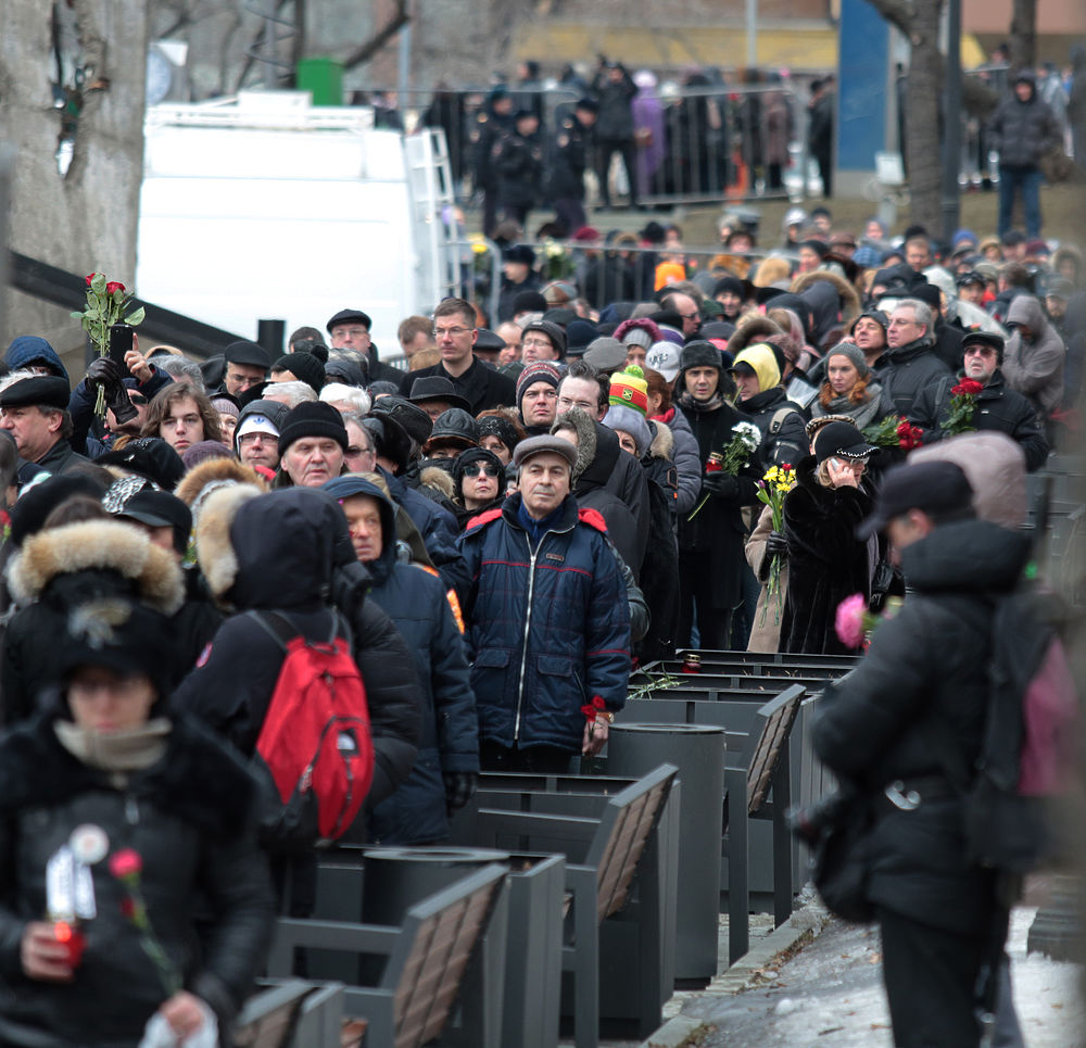Прощание с Борисом Немцовым: лица горя